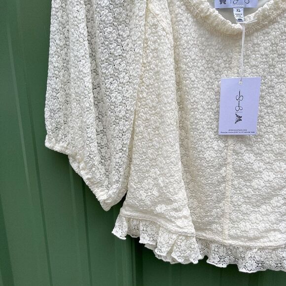 Women's Verona Lace Top Blouse Size XL - Picture 4 of 10